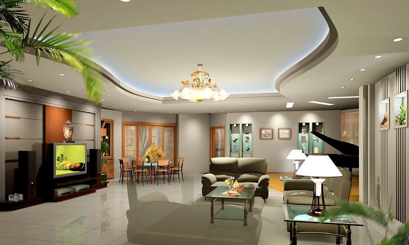 Trần thạch cao giật cấp là gì? Khi nào nên và không nên làm 6 Trần thạch cao giật cấp kín