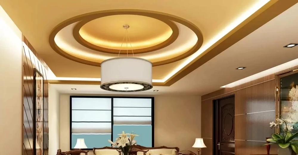 Trần thạch cao giật cấp là gì? Khi nào nên và không nên làm 2 Trần thạch cao giật cấp là kiểu trần với nhiều lớp cao thấp khác nhau