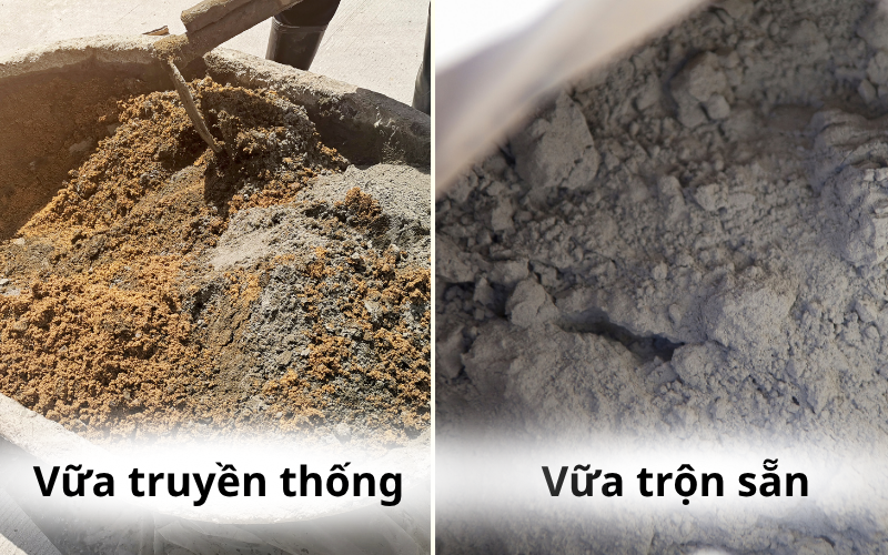 vữa khô trộn sẵn là gì