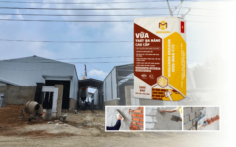 Vữa trát hỗ trợ chống thấm - Bứt phá công nghệ, vượt chuẩn truyền thống