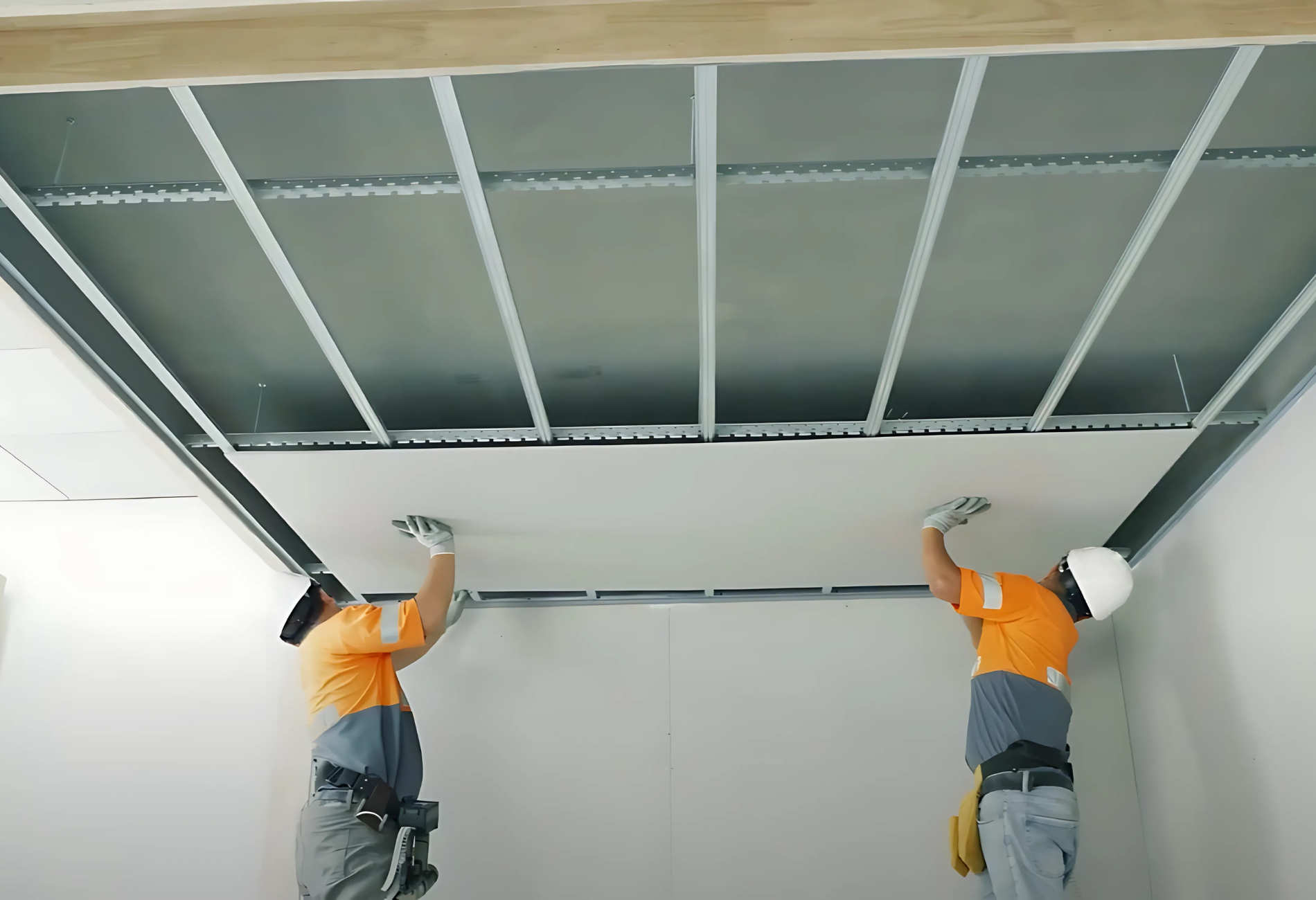 xây nhà bằng vật liệu nhẹ với tấm thạch cao