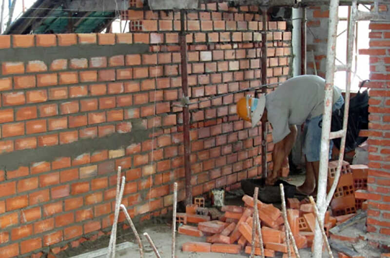 Gạch ống 4 lỗ là gì? Có nên dùng gạch này xây tường chính? 4 xây tường gạch ống 4 lỗ